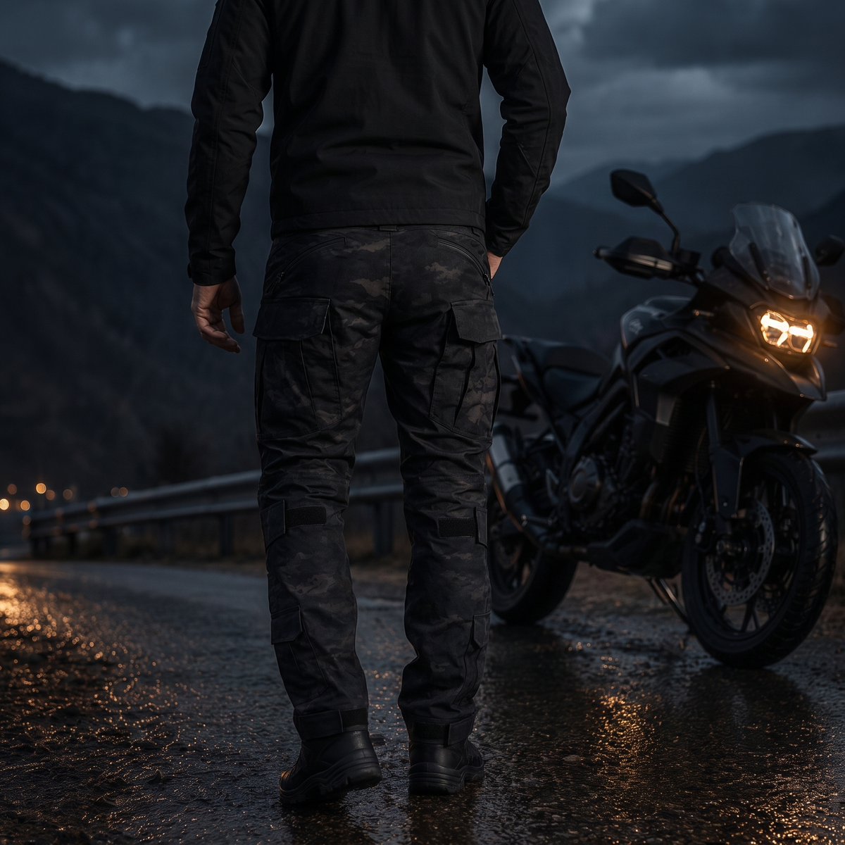 STRYKR Einsatzhose Pro Night Camo Rückansicht