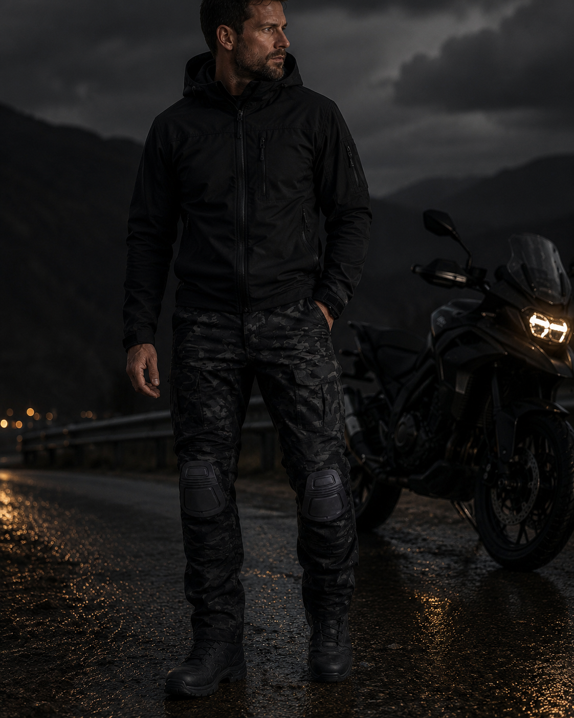 STRYKR Einsatzhose Pro Night Camo Vorderansicht