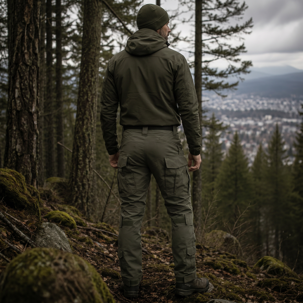 STRYKR Einsatzhose Pro Olive Drab Rückansicht